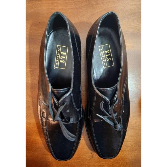Mens Florsheim 23614 Black Textured Leather Dress Shoes Size 10 1/2 Brand New - Picture 8 of 14